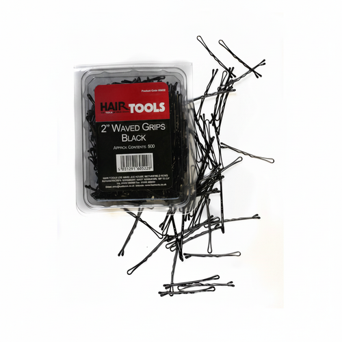 Hair Tools 2" Black Waved Grips