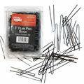 Hair Tools 3" Plain Pins Black